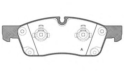 OPEN PARTS bpa143010 -  Комплект тормозных колодок, дисковый тормоз